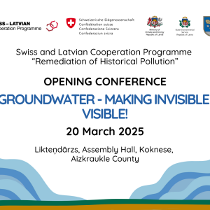 The opening conference “Groundwater – Making Invisible Visible!”